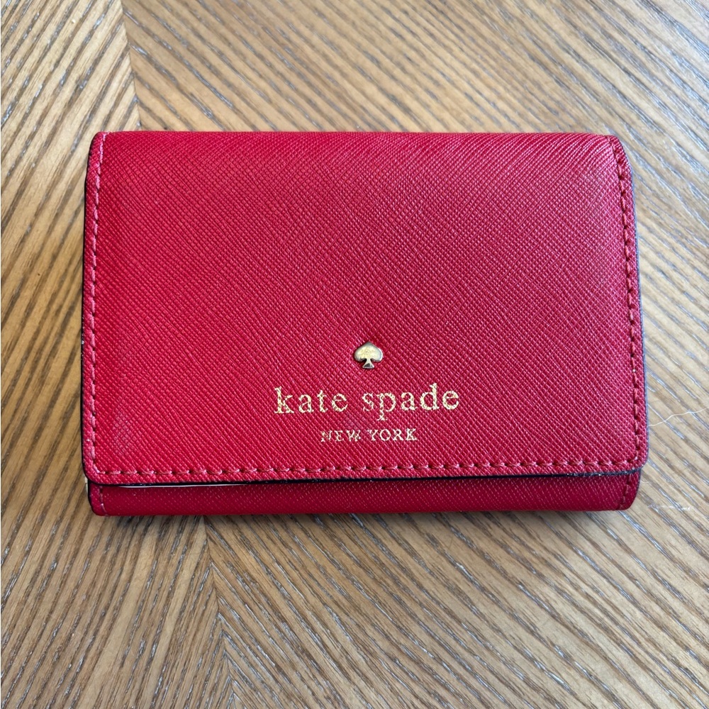 Kate Spade Red Wallet Card Holder